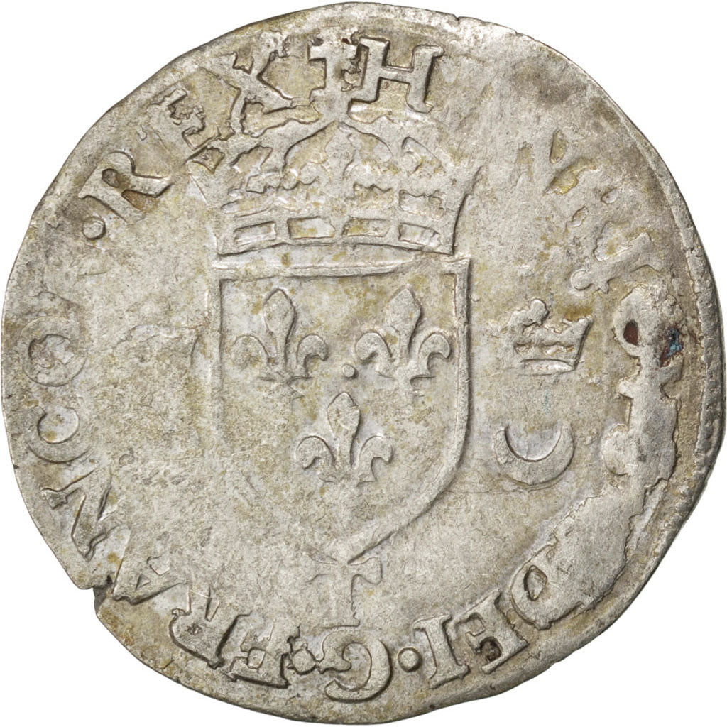 Monnaie, France, Douzain, 1551, Nantes, TB, Billon, Sombart:4380
