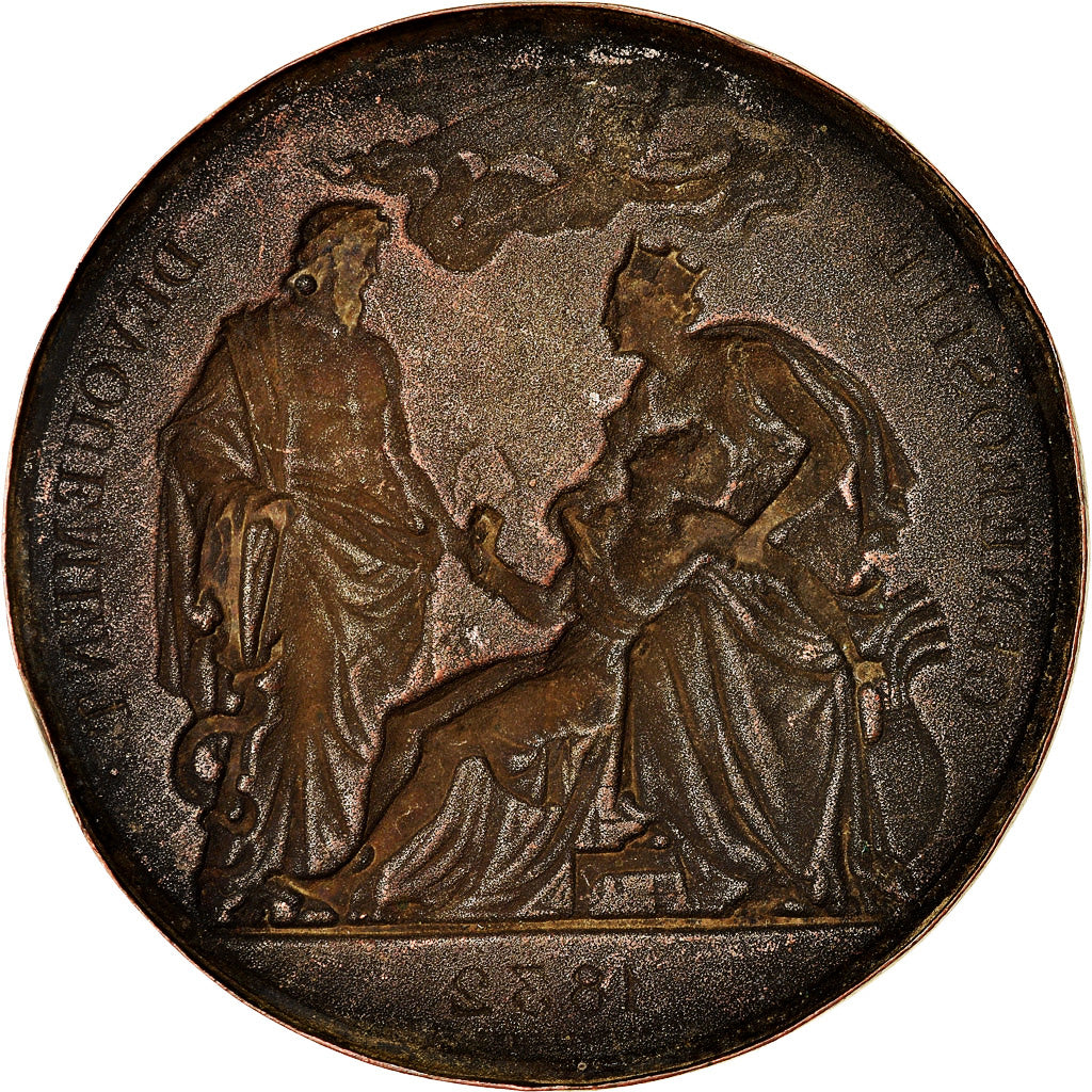 France, Medal, Louis Philippe Ier, Courage et Dévouement, 1832, Vatinelle