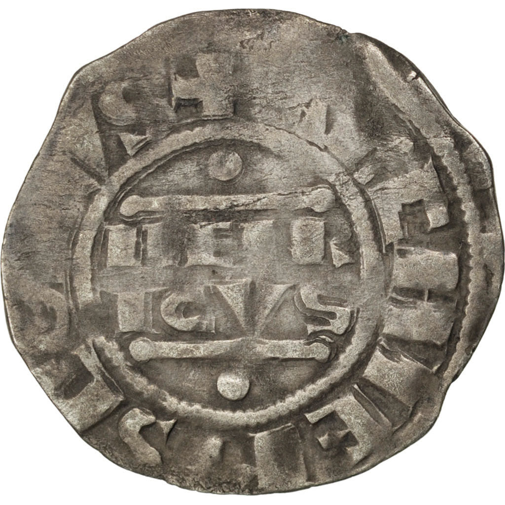 FRANCE, Denarius, Reims, VF(20-25), Silver, 1.00