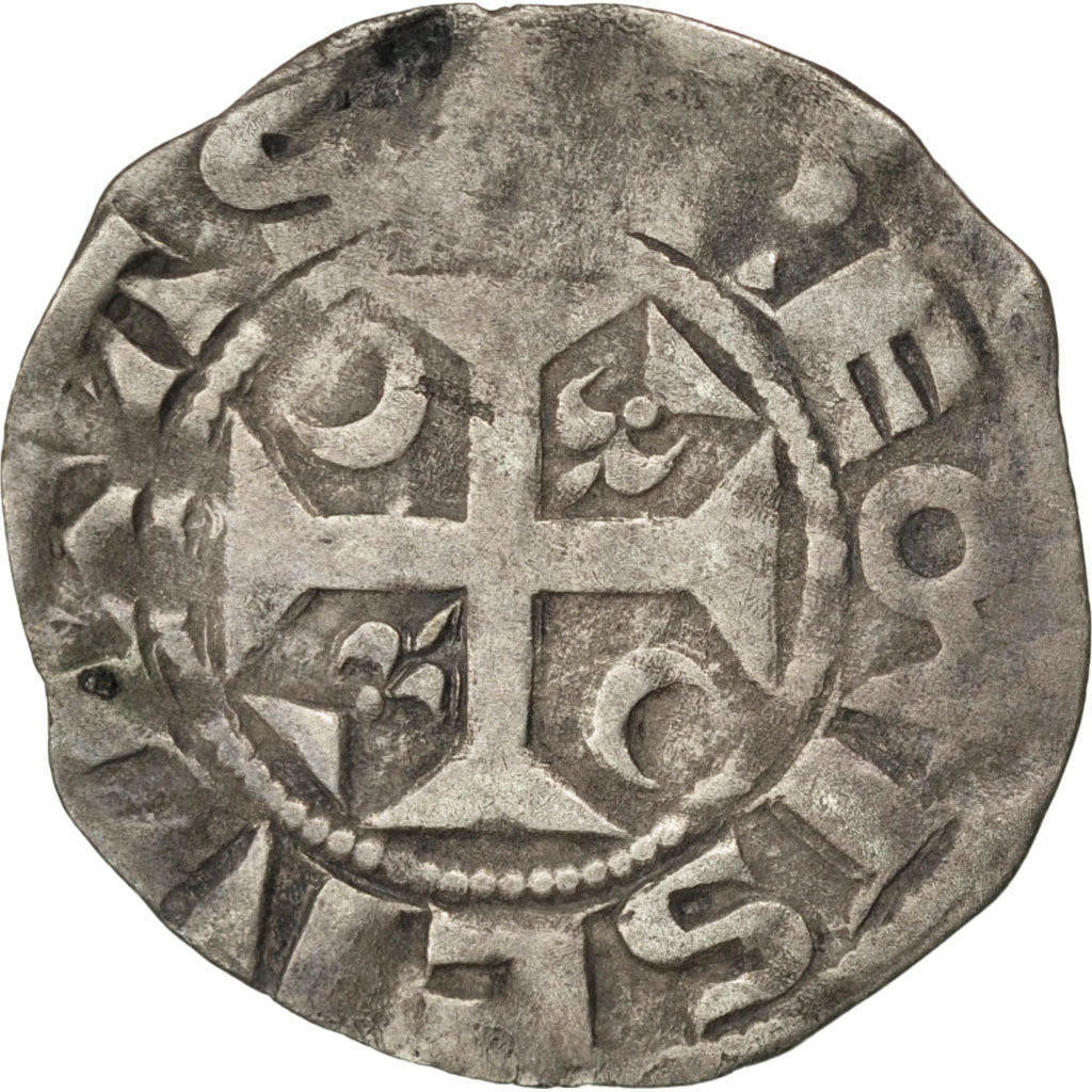 FRANCE, Denarius, Reims, VF(20-25), Silver, 1.00