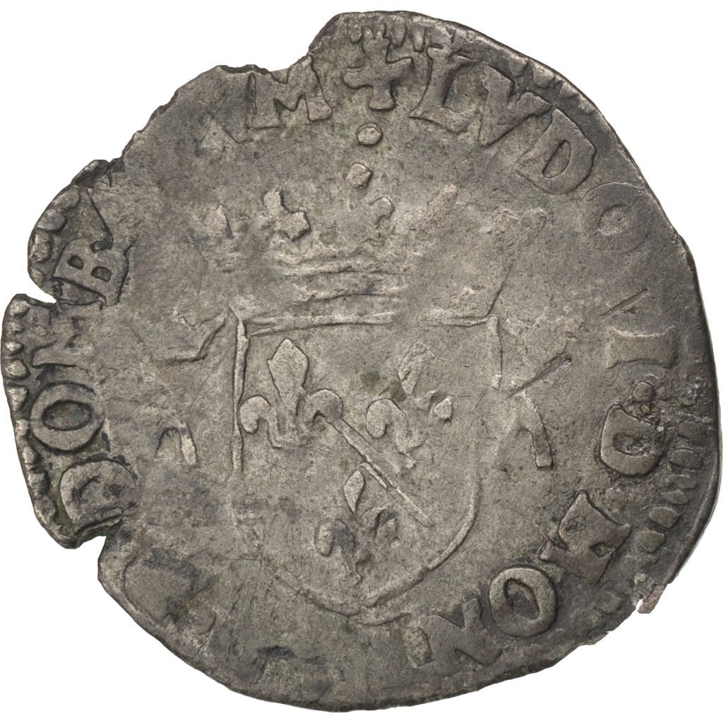 FRANCE, Douzain, 1574, Trévoux, VF(20-25), Billon, Boudeau #1058, 1.93