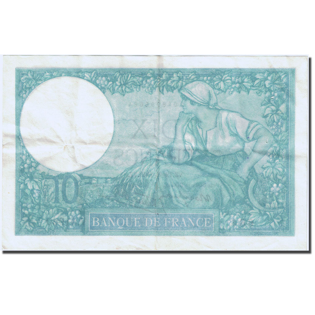 France, 10 Francs, 10 F 1916-1942 ''Minerve'', 1915, 1940-12-12, SUP, Fay 7.24
