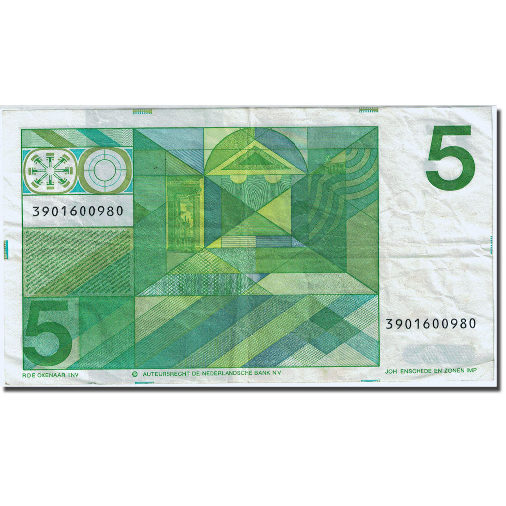 Banknote, Netherlands, 5 Gulden, 1973, 1973-03-28, KM:95a, EF(40-45)