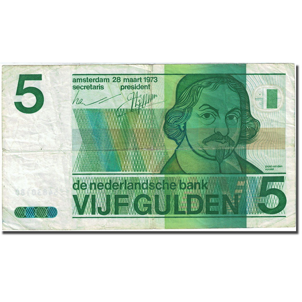 Banknote, Netherlands, 5 Gulden, 1973, 1973-03-28, KM:95a, VF(20-25)