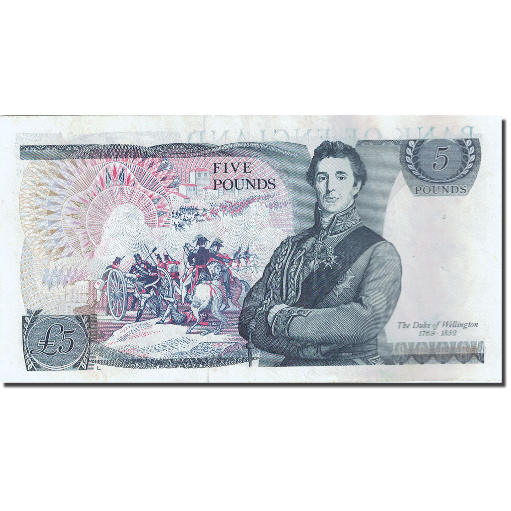 Billet, Grande-Bretagne, 5 Pounds, 1971-1982, 1980-1987, KM:378c, TTB+