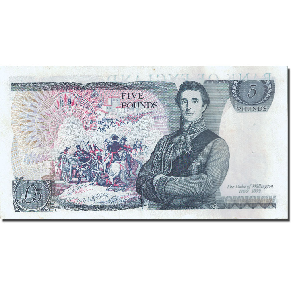 Billet, Grande-Bretagne, 5 Pounds, 1971-1982, 1980-1987, KM:378c, SUP