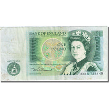 Billete, 1 Pound, 1971-1982, Gran Bretaña, 1981-1984, KM:377b, MBC