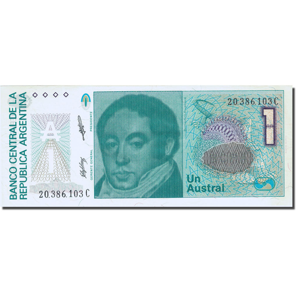 Billete, 1 Austral, 1985-1991, Argentina, Undated (1985-1989), KM:323b, EBC+