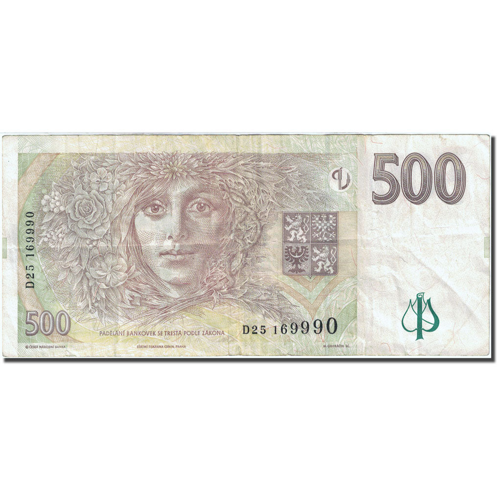Banknote, Czech Republic, 500 Korun, 1997-1999, 1997, KM:20, EF(40-45)