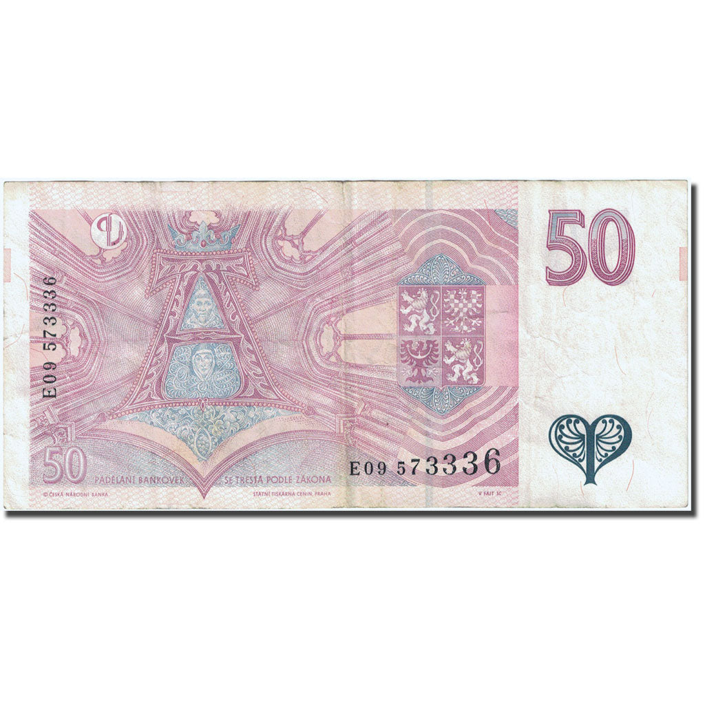 Banconote, Repubblica Ceca, 50 Korun, 1997-1999, 1997, KM:17, BB+