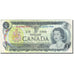 Biljet, Canada, 1 Dollar, 1969-1975, 1973, KM:85a, TB
