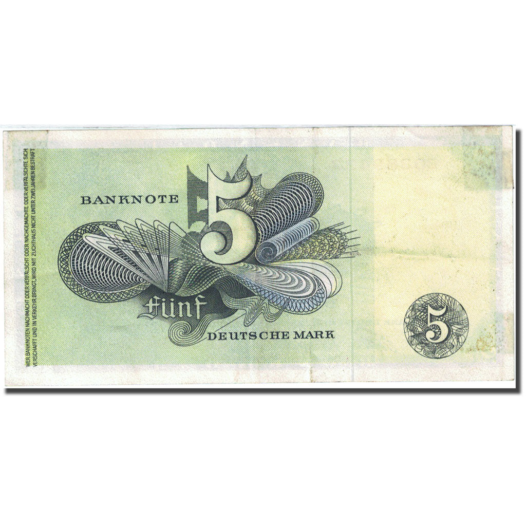 Geldschein, Bundesrepublik Deutschland, 5 Deutsche Mark, 1948, 1948-02-09