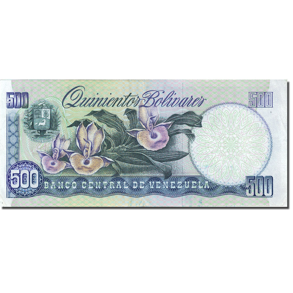 Billete, 500 Bolivares, 1981-1998, Venezuela, 1987-02-03, KM:67b, MBC+