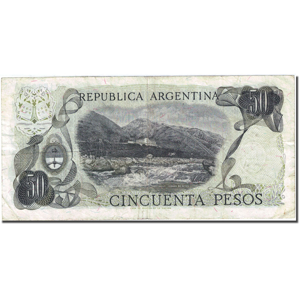 Banknote, Argentina, 50 Pesos, 1973-1976, Undated (1974-1975), KM:296, VF(20-25)