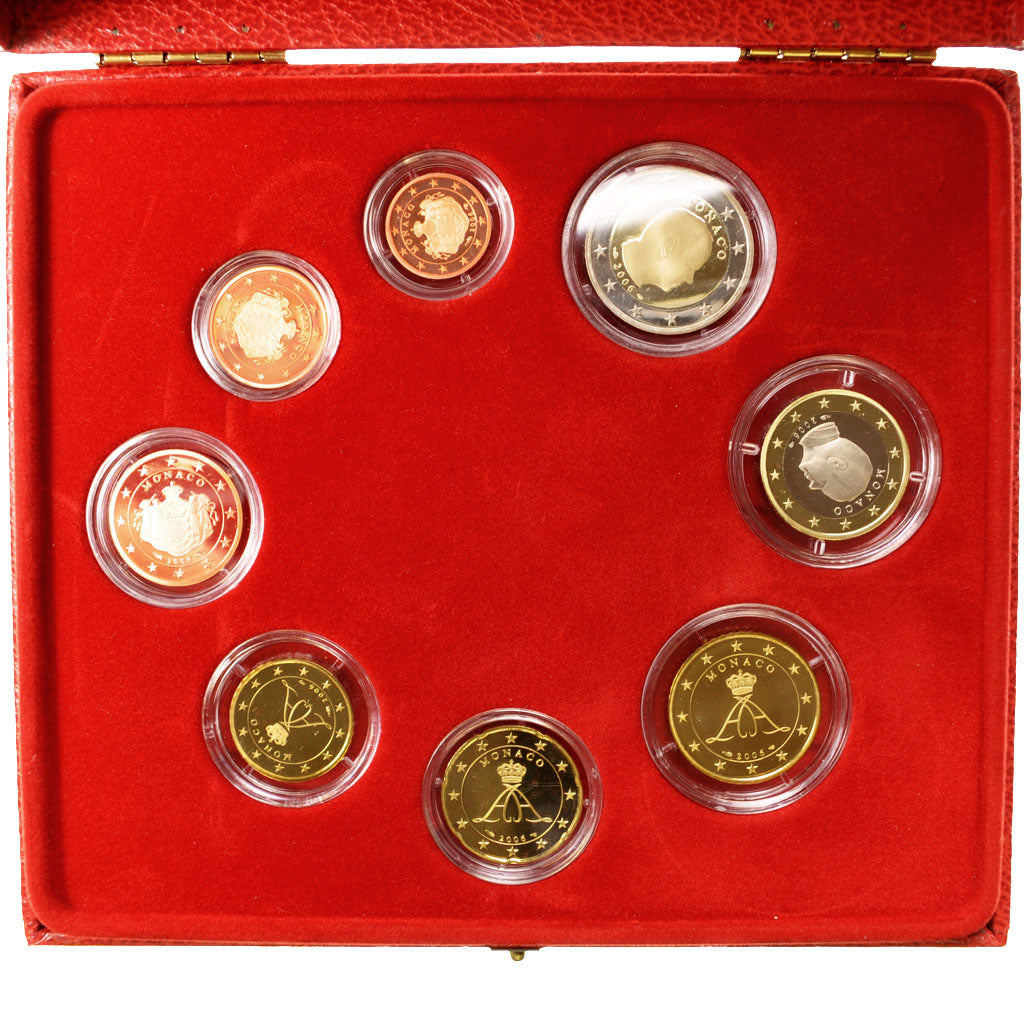 Monaco, 1 Cent to 2 Euro, 2006, MS(65-70), 0.00