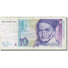 Banknote, GERMANY ,10 Deutsche Mark, 1989-1991, 1989-01-02, KM: 38a, VF (20-25)