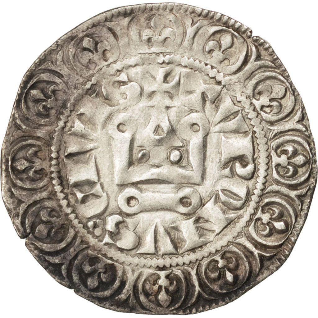 FRANCE, Maille Blanche, AU(55-58), Silver, Duplessy #215, 2.13