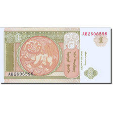 Banknote, Mongolia, 1 Tugrik, 1994-1995, Undated (1993), KM:52, UNC(63)