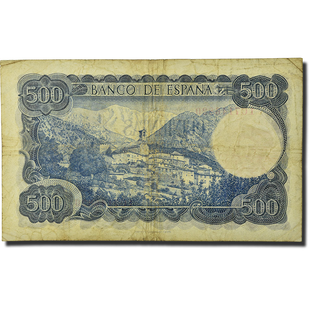 Banknote, Spain, 500 Pesetas, 1970-1971, 1971-07-23, KM:153a, VF(20-25)