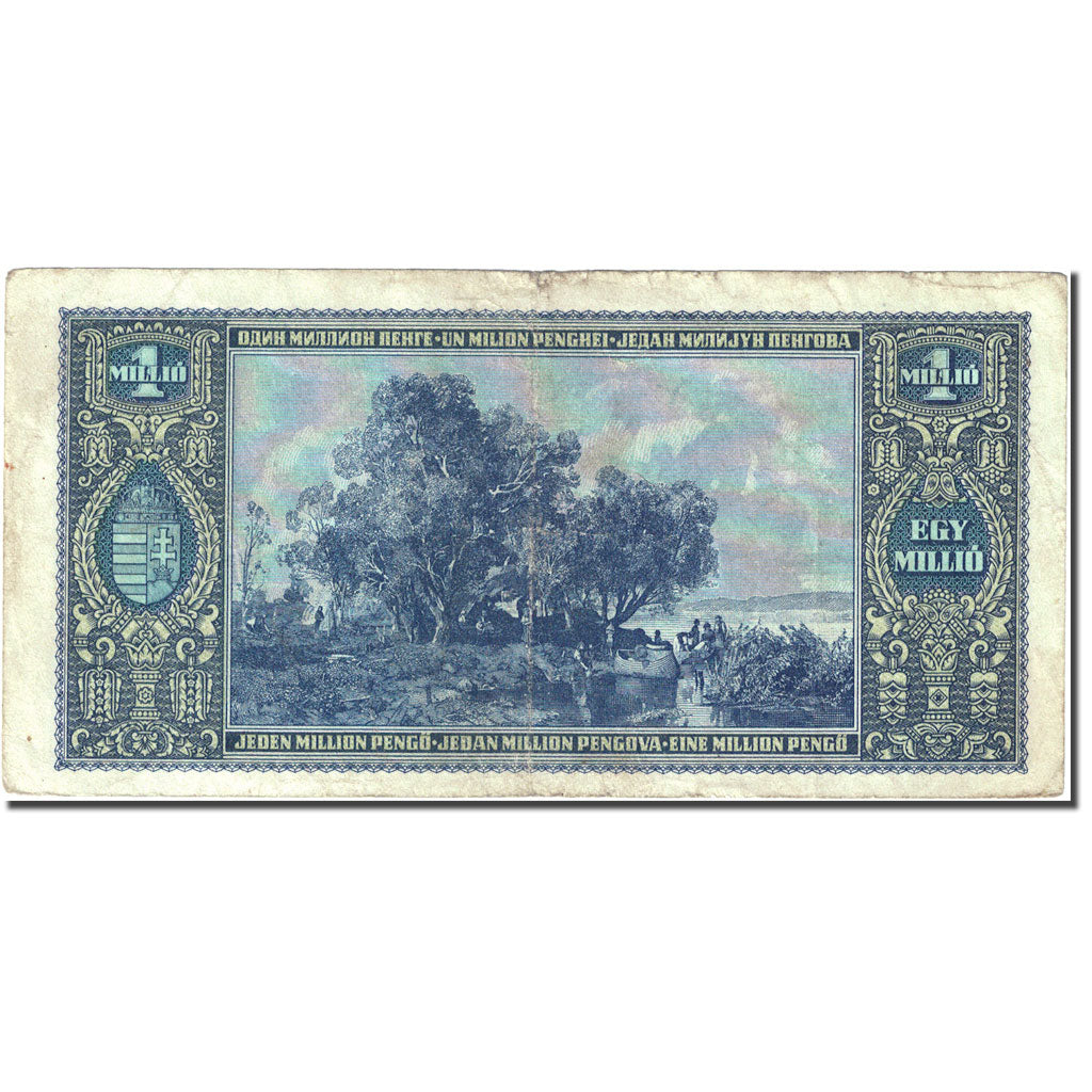 Banknote, Hungary, 1,000,000 Pengö, 1945-1946, 1945-11-16, KM:122, VF(20-25)