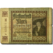 Banknote, Germany, 5000 Mark, 1922, 1922-12-02, KM:81d, VG(8-10)
