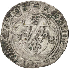 Charles VII, Blanc à la Couronne première émission Poitiers, Duplessy 519