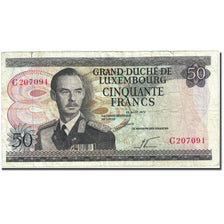 Billete, 50 Francs, 1966-1972, Luxemburgo, 1972-08-25, KM:55a, BC+