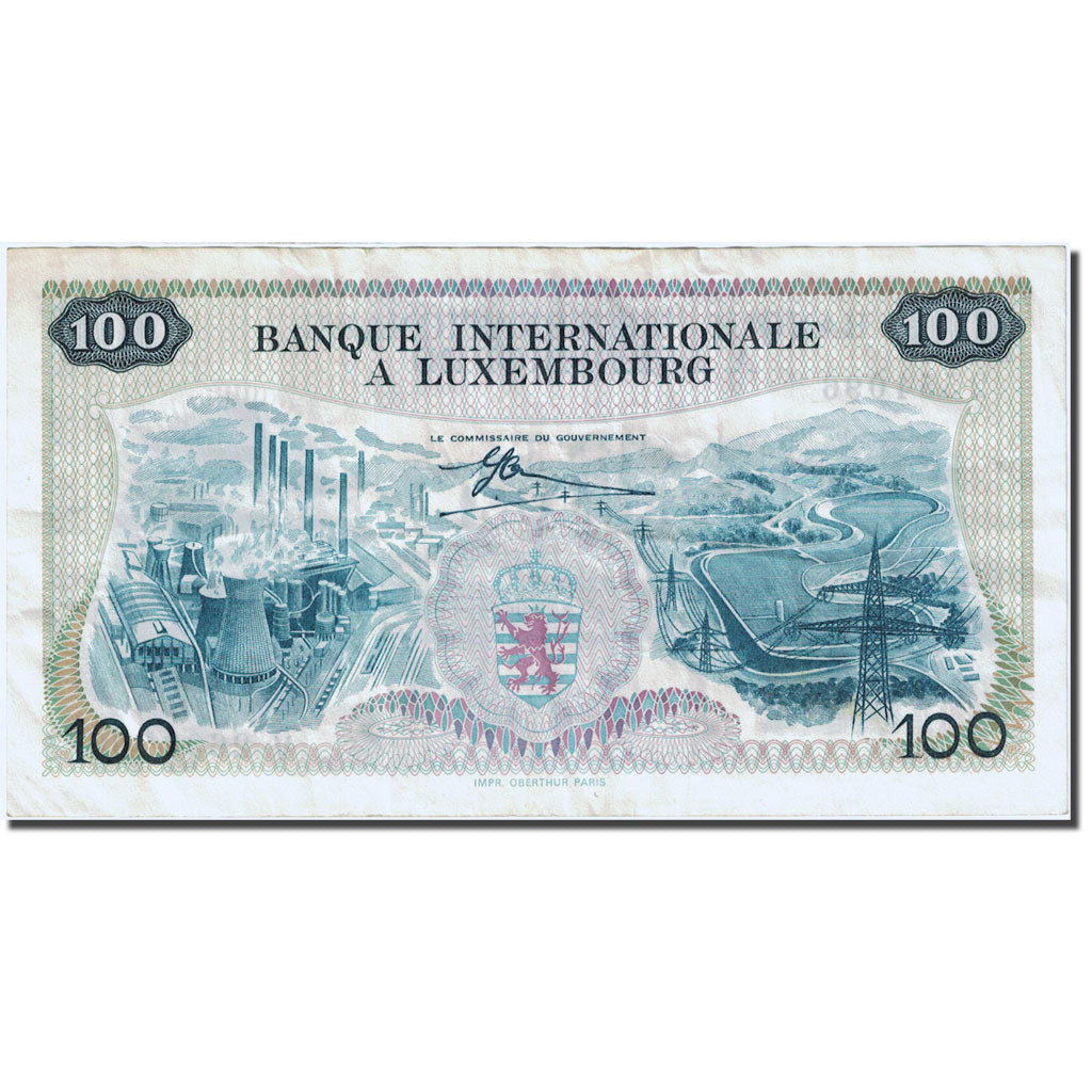 Banknote, Luxembourg, 100 Francs, 1968, 1968-05-01, KM:14A, EF(40-45)