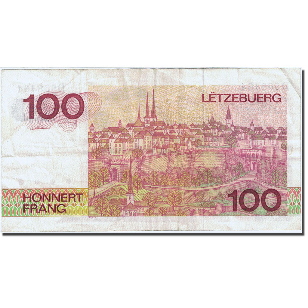 Billet, Luxembourg, 100 Francs, 1980, 1980-08-14, KM:57a, TB