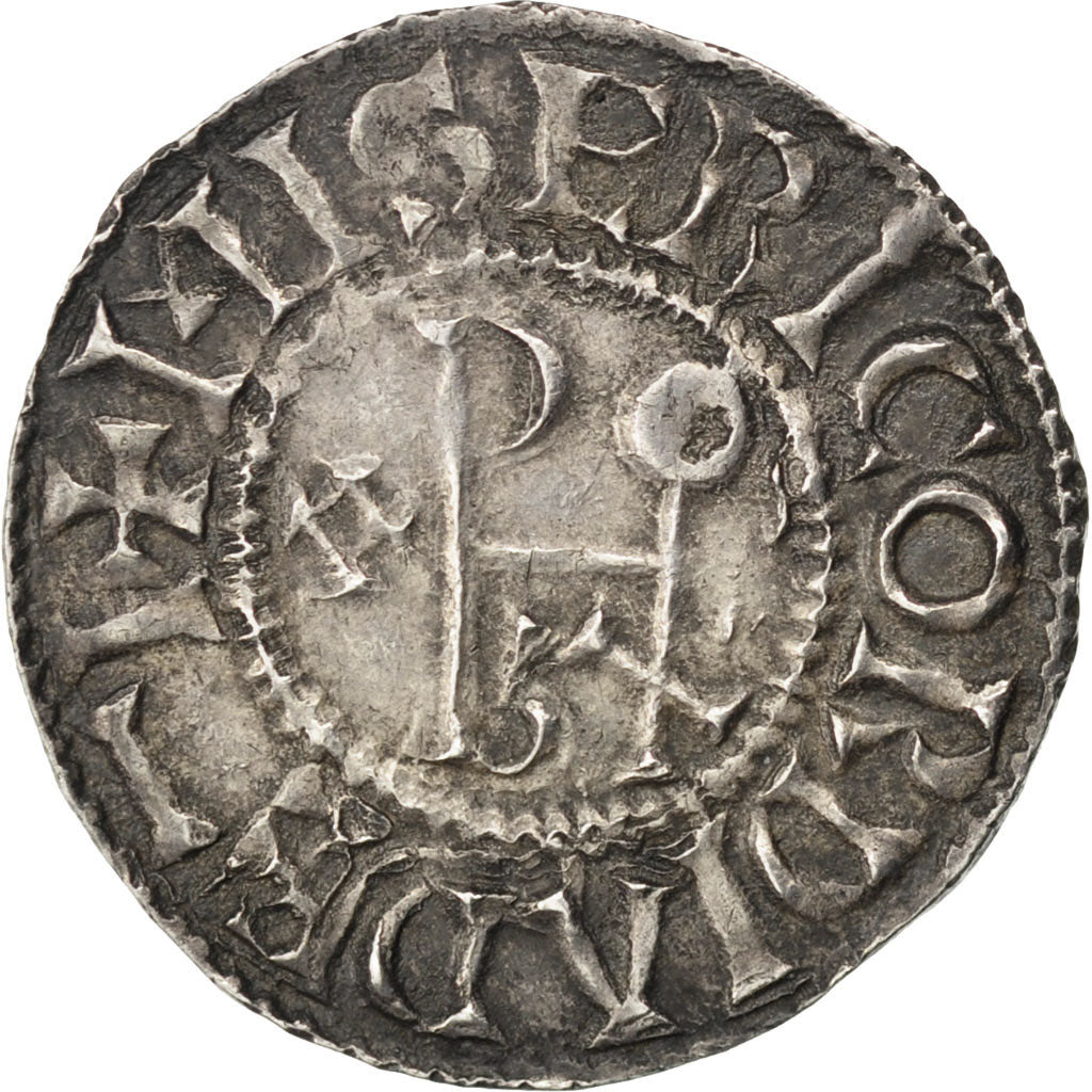 FRANCE, Denarius, Blois, AU(55-58), Silver, Prou #482, 1.61