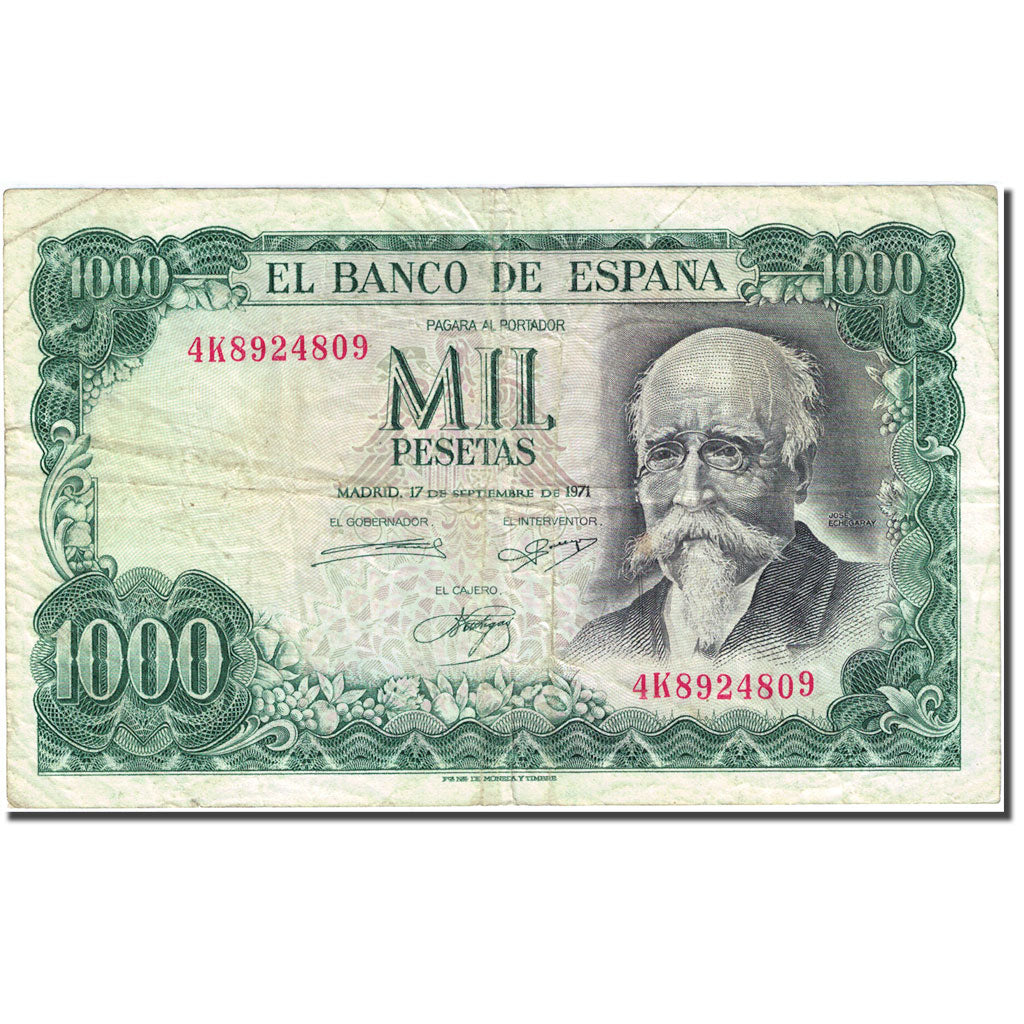 Banknote, Spain, 1000 Pesetas, 1974, 1971-09-17, KM:154, VF(20-25)