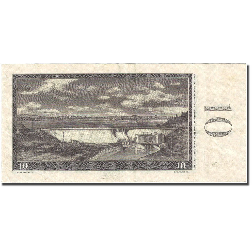 Banknote, Czechoslovakia, 10 Korun, 1960-1964, 1960, KM:88b, EF(40-45)