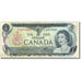 Biljet, Canada, 1 Dollar, 1969-1975, 1973, KM:85a, TB