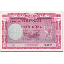 Banknote, South Viet Nam, 10 Dông, 1955, Undated (1955), KM:3a, AU(55-58)