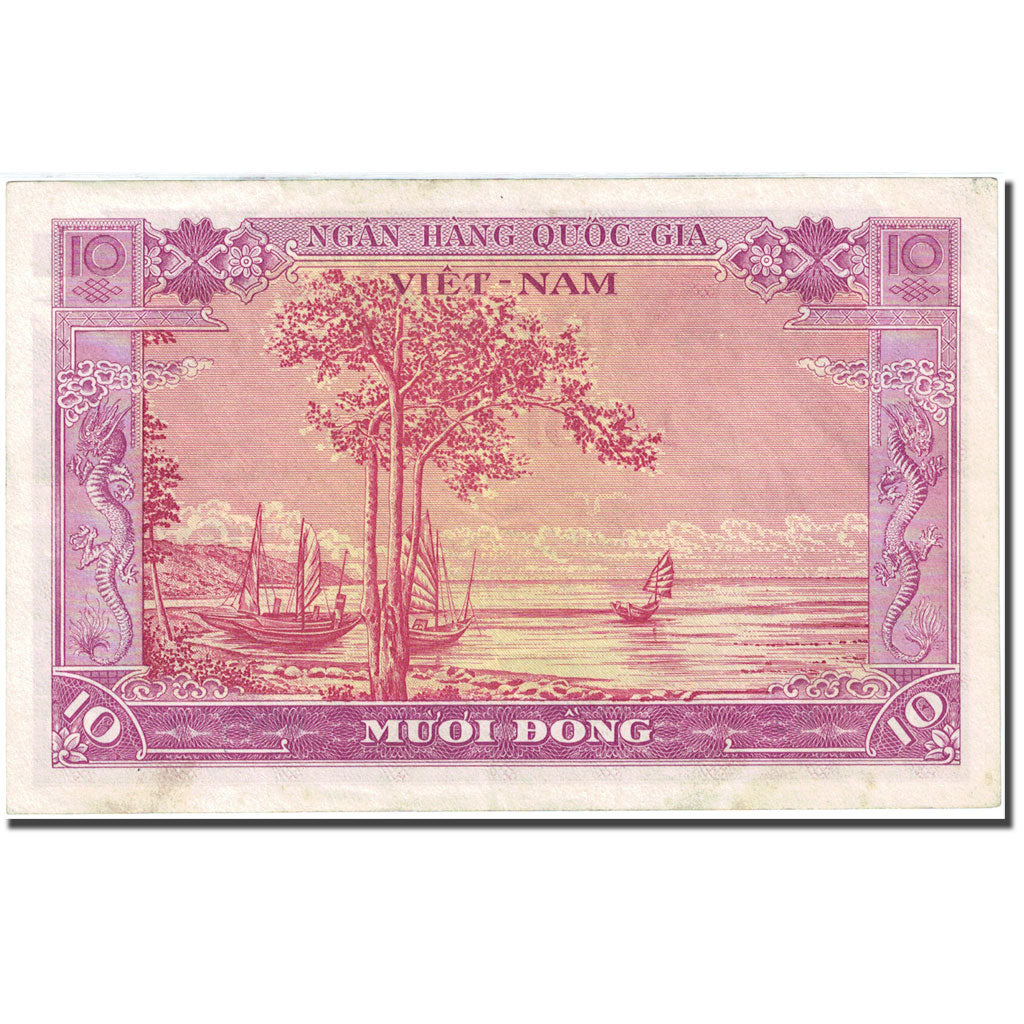 Billet, South Viet Nam, 10 Dông, 1955, Undated (1955), KM:3a, SUP