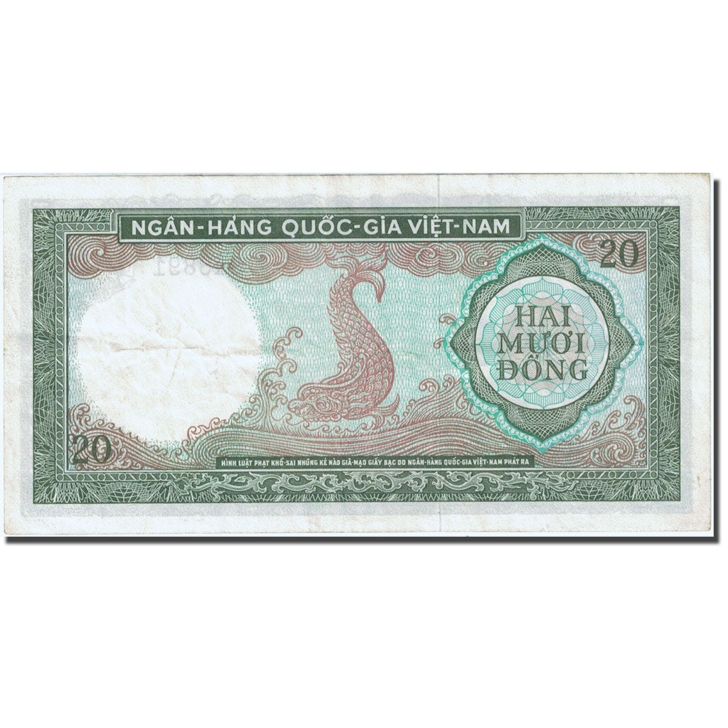 Banknote, South Viet Nam, 20 D<ox>ng, 1964-1966, Undated (1964), KM:16a