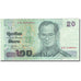 Banknote, Thailand, 20 Baht, 2002, 2003, KM:109, VF(30-35)