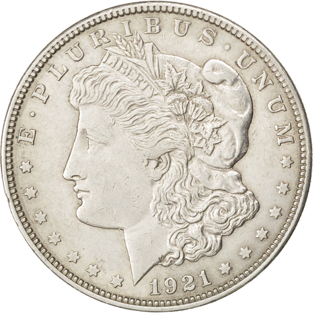 UNITED STATES, Morgan Dollar, Dollar, 1921, U.S. Mint, KM #110, AU(50-53),...