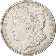 UNITED STATES, Morgan Dollar, Dollar, 1921, U.S. Mint, KM #110, AU(50-53),...