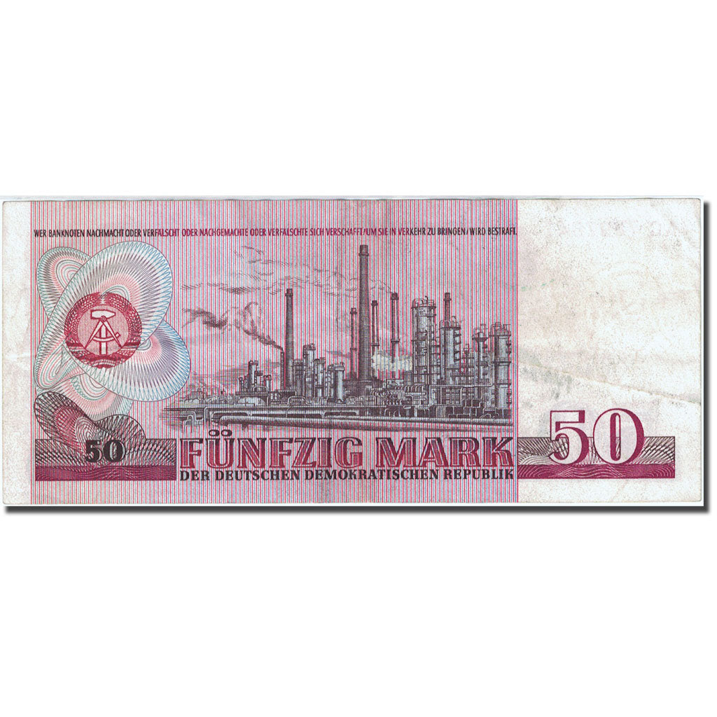 Banknote, Germany - Democratic Republic, 50 Mark, 1971-1985, 1971, KM:30a