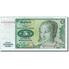 Banknote, GERMANY - FEDERAL REPUBLIC, 5 D. Mark, 1970-02-01 KM: 30a EF (40-45)