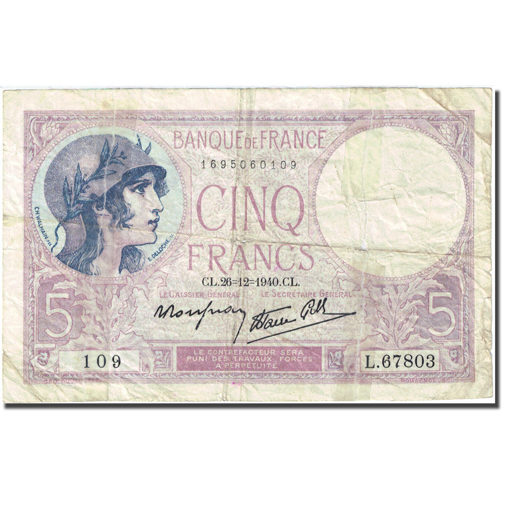 Francia 5 F 1917-1940 ''Violet'', 1917, 1940-12-26, MB, Fayette:4.18 KM 83
