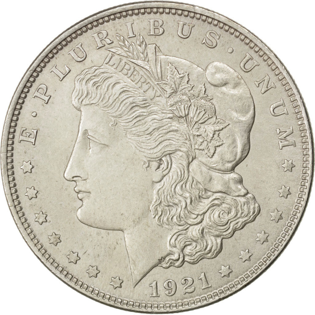 UNITED STATES, Morgan Dollar, Dollar, 1921, U.S. Mint, KM #110, AU(55-58),...