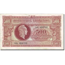 Frankrijk, 500 Francs, 1943-1945 Marianne 1945-06-04, TB, Fayette:VF 11.1 KM 106