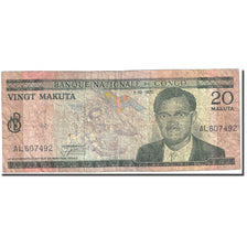 Banknote, Congo Democratic Republic, 20 Makuta, 1967, 1970-10-01, KM:10b