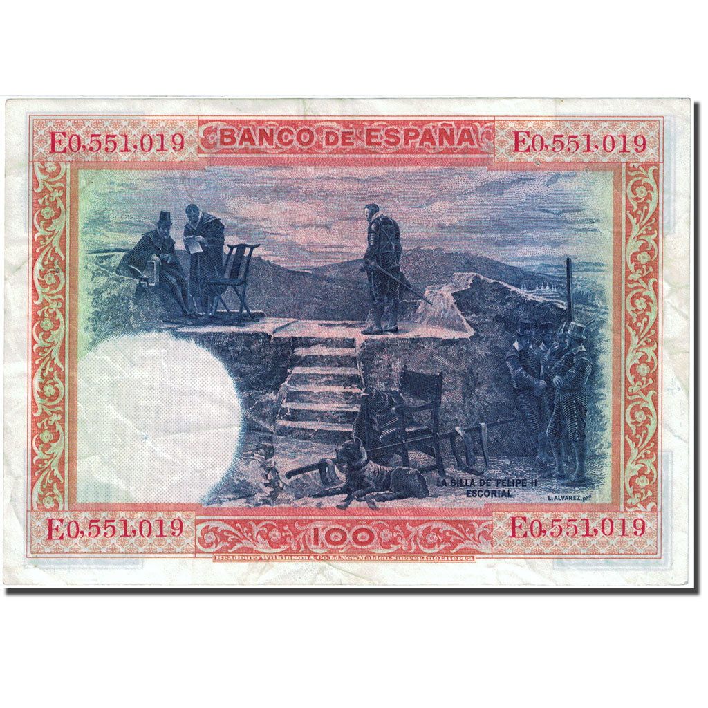 Banknote, Spain, 100 Pesetas, 1925, 1925-07-01, KM:69c, VF(30-35)
