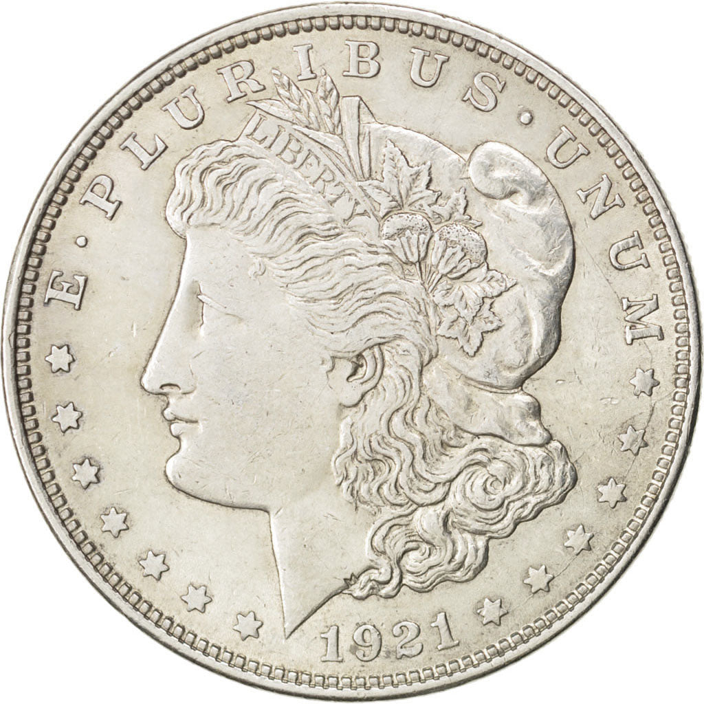 UNITED STATES, Morgan Dollar, Dollar, 1921, U.S. Mint, KM #110, AU(50-53),...