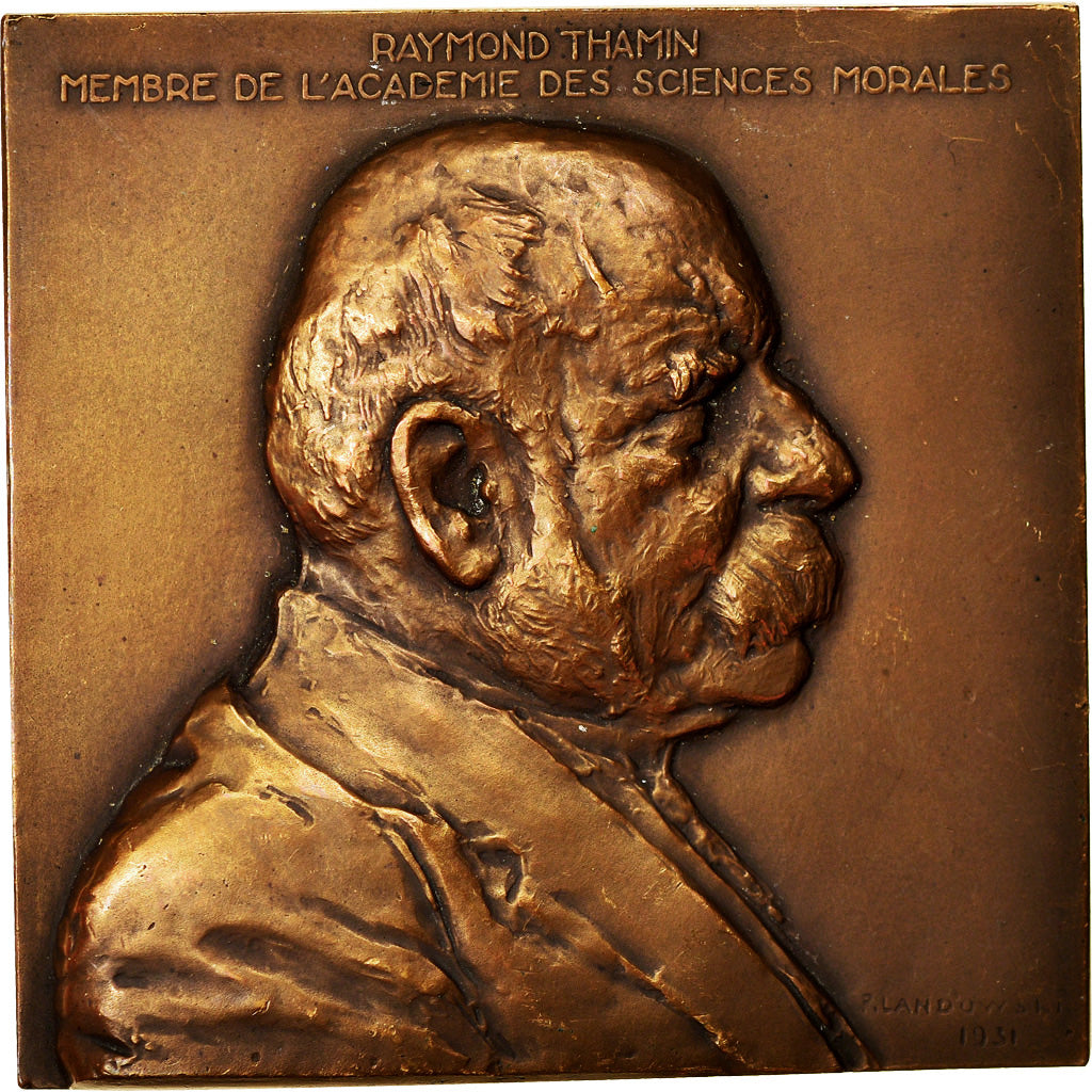 France, Medal, Enseignement, Raymond Thamin, Académie des Sciences Morales
