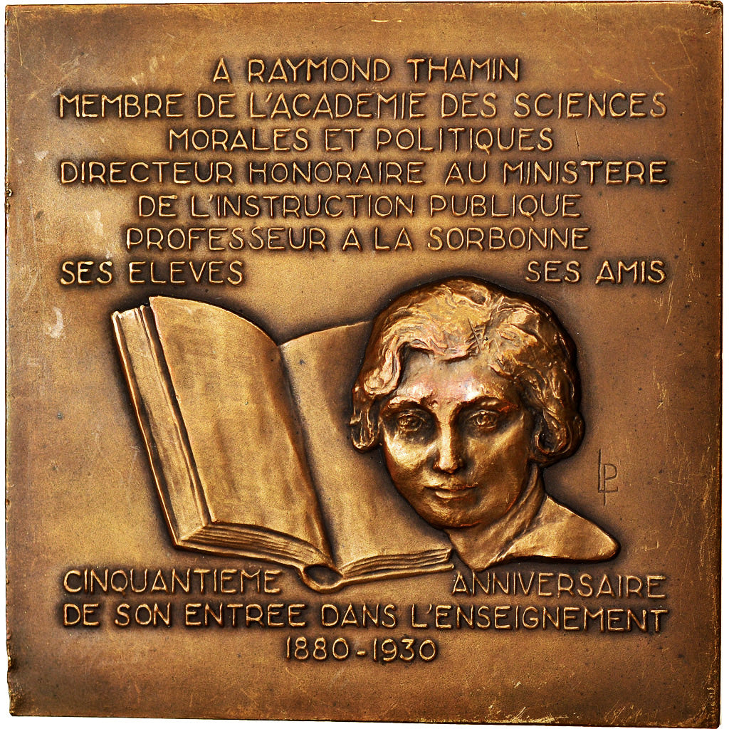 France, Medal, Enseignement, Raymond Thamin, Académie des Sciences Morales