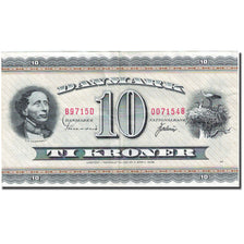 Geldschein, Dänemark, 10 Kroner, 1952-1963, 1970-1971, KM:44aa, S+
